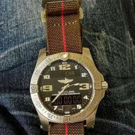 breitling aerospace evo titan|breitling aerospace nato strap.